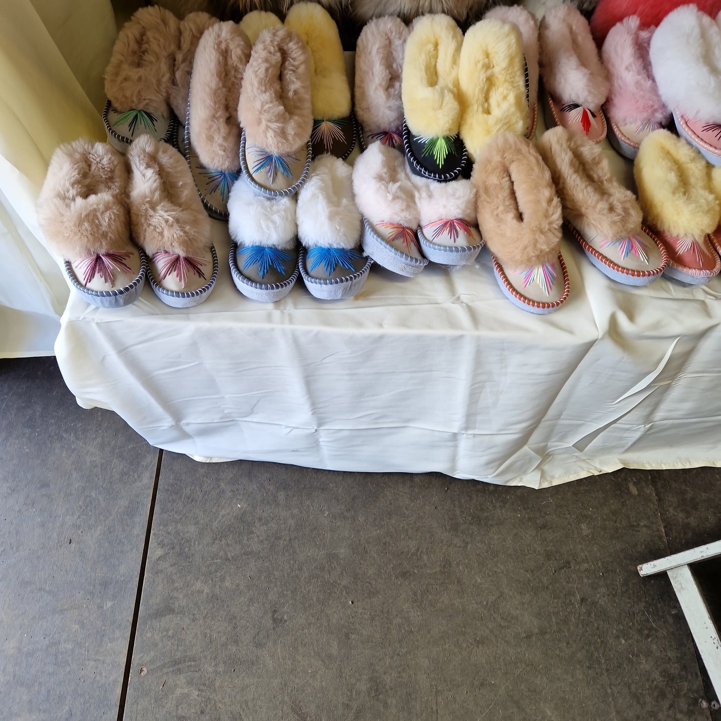 Handmade Genuine Sheepskin Slippers.