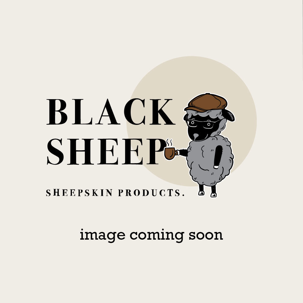 Black sheepskin rug